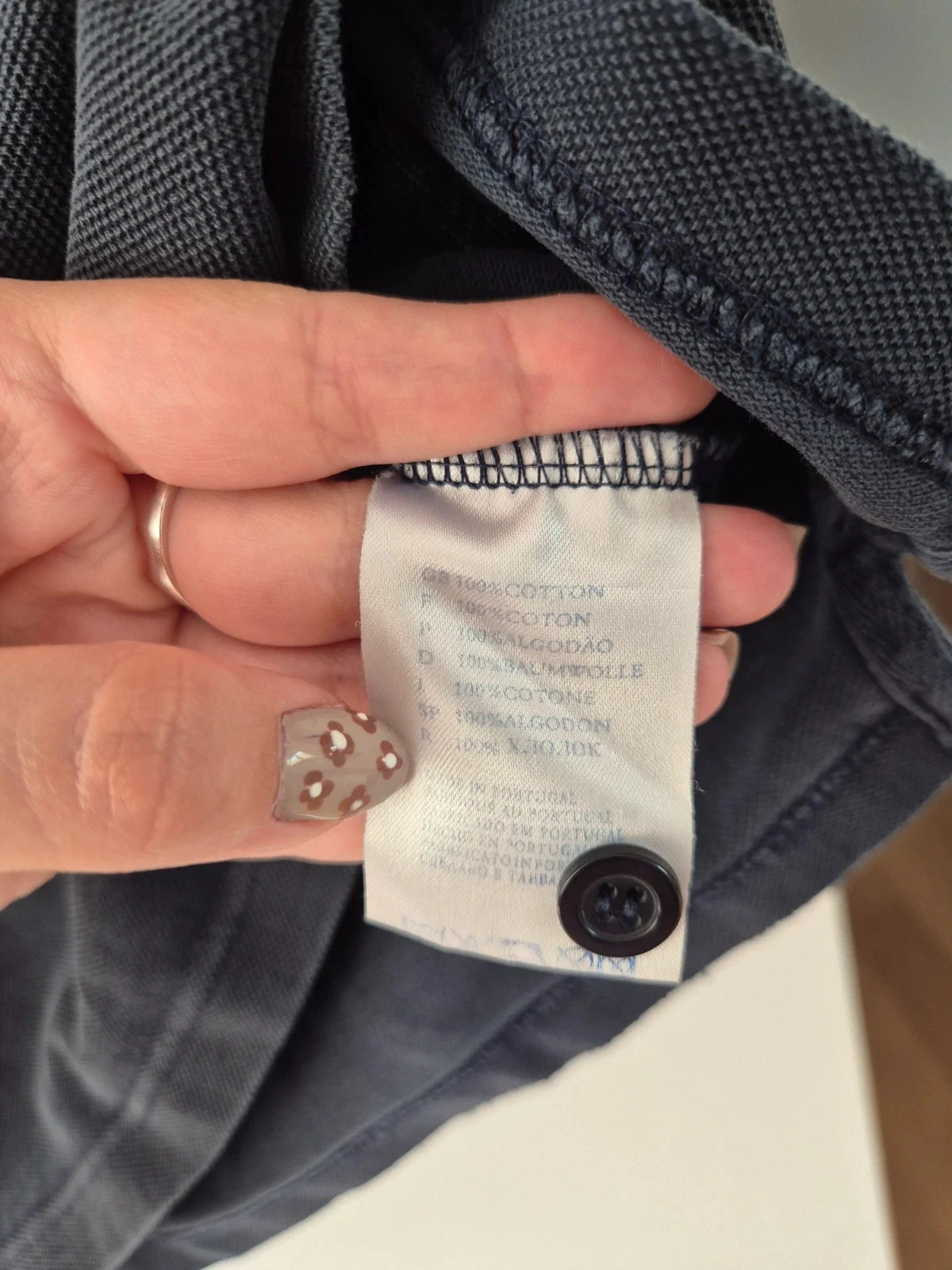 Polo manches courtes reebok L/XL bleu marine – photo 5